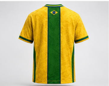 Limited edition Brazil x Cartizen World Cup tshirt celebrating football's greatest