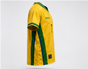 Limited edition Brazil x Cartizen World Cup tshirt celebrating football's greatest