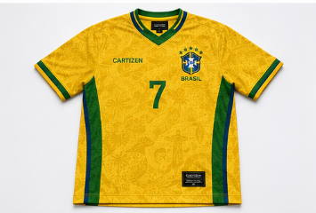 Limited edition Brazil x Cartizen World Cup tshirt celebrating football's greatest