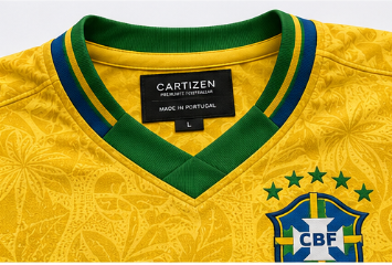Limited edition Brazil x Cartizen World Cup tshirt celebrating football's greatest